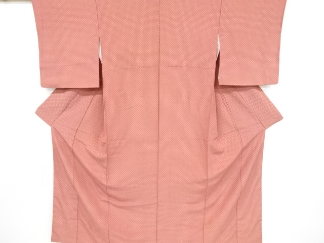 JAPANESE KIMONO / VINTAGE KOMON KIMONO / DIAGONAL GRID & FLOWER